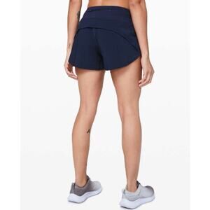 Lululemon Speed Up Short Long 4" Women's Size 8 In True Navy
